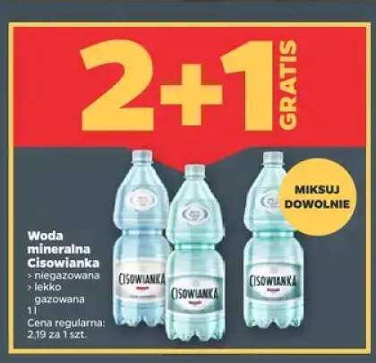 Woda mineralna niegazowana Cisowianka +2 warianty