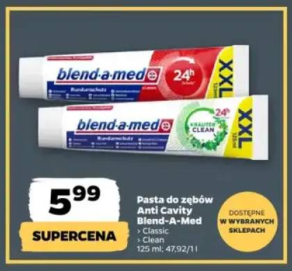 Pasta do zębów Anti Cavity Blend-a-Med Clean +1 wariant