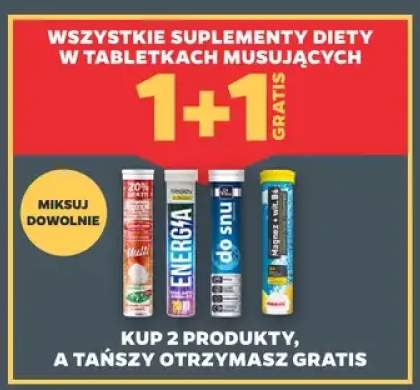 Suplementy diety w tabletkach musujących +4 warianty