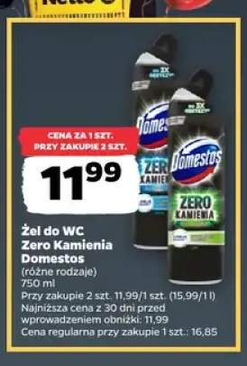 Żel do WC Zero Kamienia Domestos