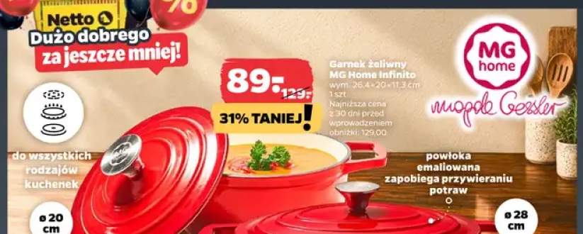 Garnek żeliwny Mg Home Infinito