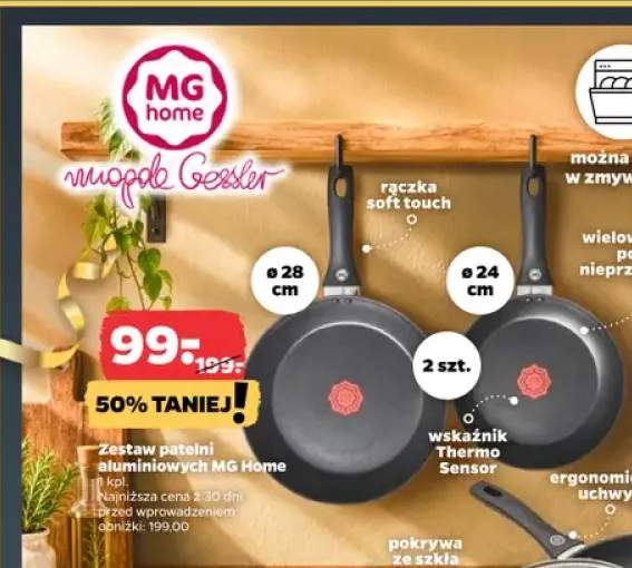 Zestaw patelni aluminiowych Mg Home