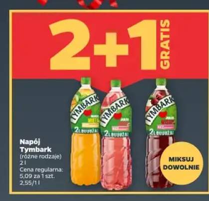 Napój Tymbark jabłko mięta +2 warianty