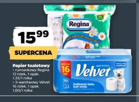 Papier toaletowy rumiankowy Regina +1 wariant