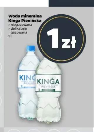 Woda mineralna niegazowana Kinga Pienińska +1 wariant