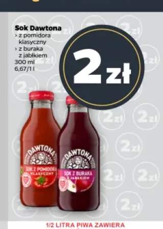 Sok Dawtona z pomidora klasyczny +1 wariant