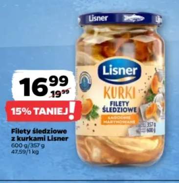 Filety śledziowe z kurkami Lisner