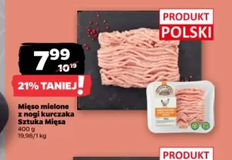 Mięso mielone z nogi kurczaka Sztuka Mięsa