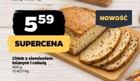 Chleb z siemieniem lnianym i cebulą