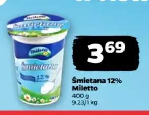 Śmietana Miletto 12%
