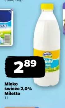 Mleko świeże Miletto 2,0%