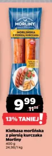 Kiełbasa morlińska z piersią kurczaka Morliny