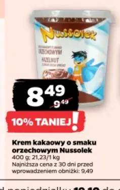 Krem kakaowy o smaku orzechowym Nussolek