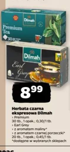 Herbata czarna ekspresowa Dilmah Premium +3 warianty