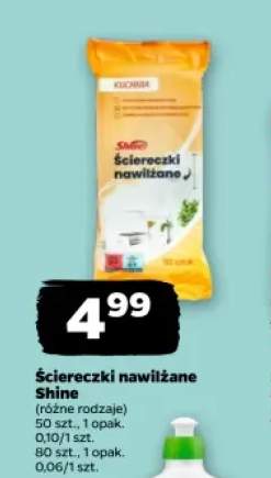 Ściereczki nawilżane Shine 50 szt. +1 wariant