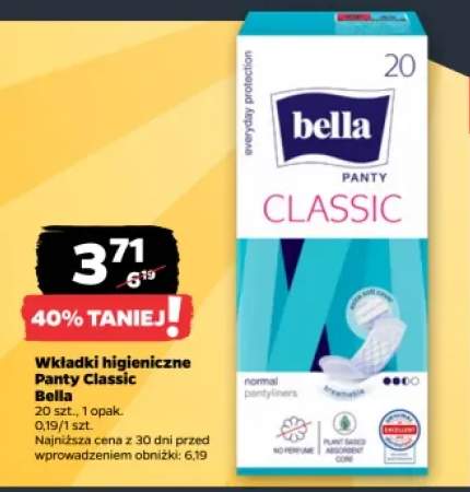 Wkładki higieniczne Panty Classic Bella