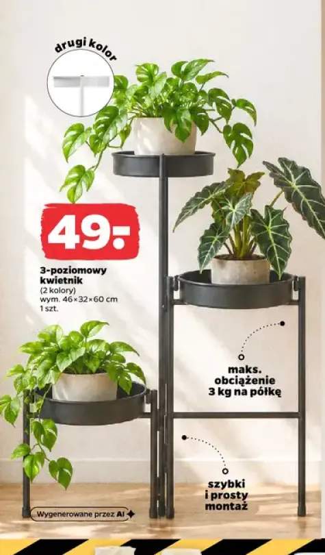 3-poziomowy kwietnik
