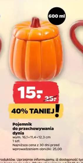Pojemnik do przechowywania dynia 600 ml