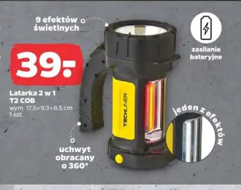 Latarka 2 w 1 T2 Cob Techliner