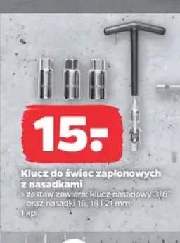 Klucz do świec zapłonowych z nasadkami Techliner