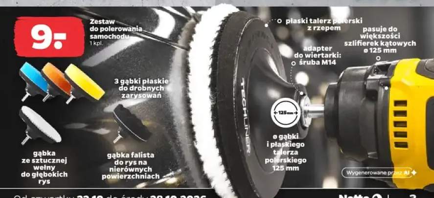 Zestaw do polerowania samochodu Techliner