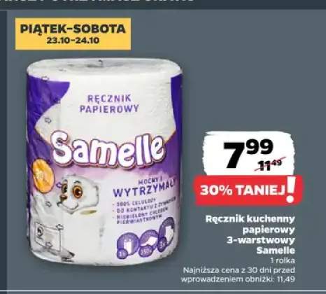Ręcznik kuchenny papierowy 3-warstwowy Samelle