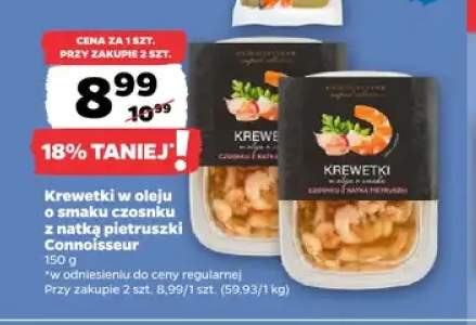 Krewetki w oleju o smaku czosnku z natką pietruszki Connoisseur