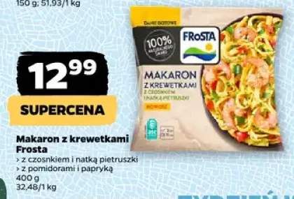 Makaron z krewetkami z czosnkiem i natką pietruszki Frosta +1 wariant