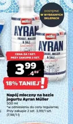 Napój mleczny na bazie jogurtu Ayran Müller