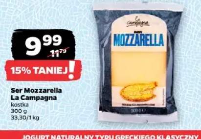 Ser mozzarella La Campagna kostka