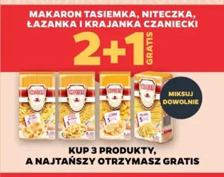 Makaron tasiemka Czaniecki +3 warianty
