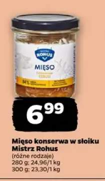 Mięso konserwa w słoiku Mistrz Rohus