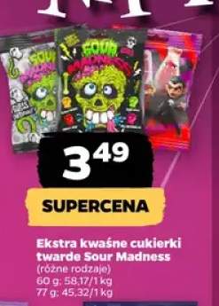 Ekstra kwaśne cukierki twarde Sour Madness