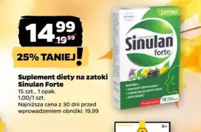Suplement diety na zatoki Sinulan Forte
