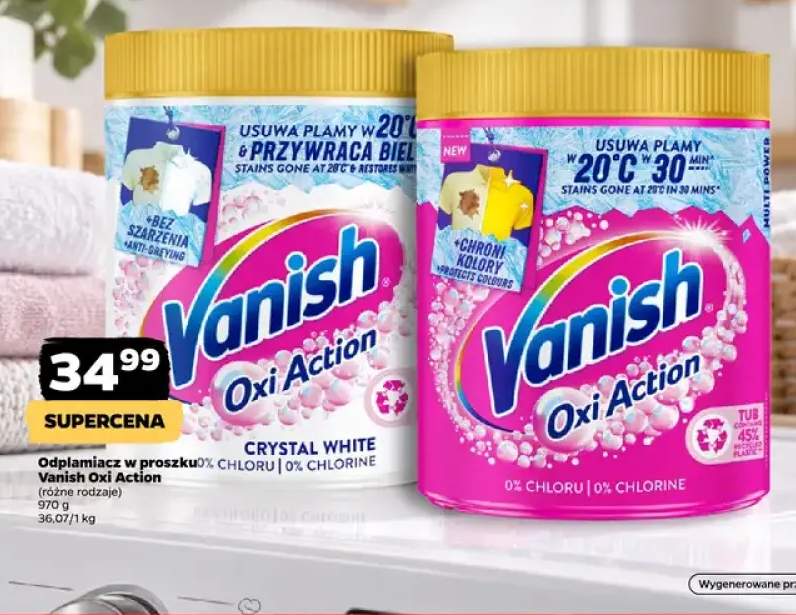 Odplamiacz w proszku Vanish Oxi Action