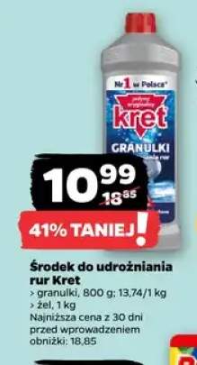 Środek do udrożniania rur Kret granulki +1 wariant