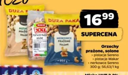 Pistacje prażone solone Sereno +2 warianty