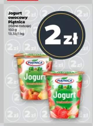 Jogurt owocowy brzoskwiniowy Piątnica +1 wariant