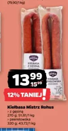 Kiełbasa peerelowska Mistrz Rohus +1 wariant