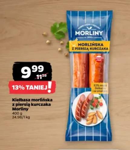 Kiełbasa morlińska z piersią kurczaka Morliny