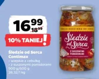 Śledzie od Serca wiejskie z cebulką Contimax +1 wariant