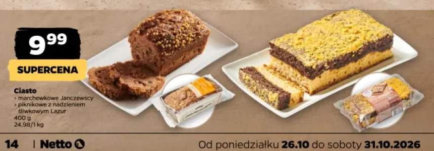 Ciasto piknikowe z nadzieniem śliwkowym Lazur +1 wariant