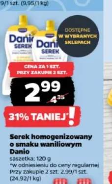 Serek homogenizowany o smaku waniliowym Danio