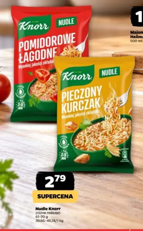 Nudle pieczony kurczak Knorr +1 wariant