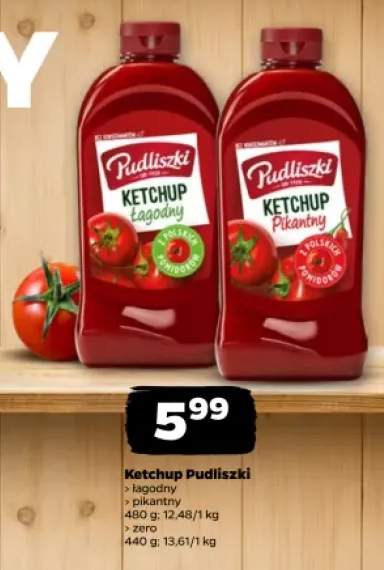 Ketchup Pudliszki łagodny +2 warianty