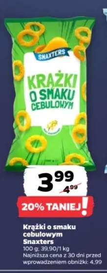 Krążki o smaku cebulowym Snaxters