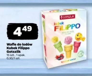 Wafle do lodów Kubek Filippo Gotszlik