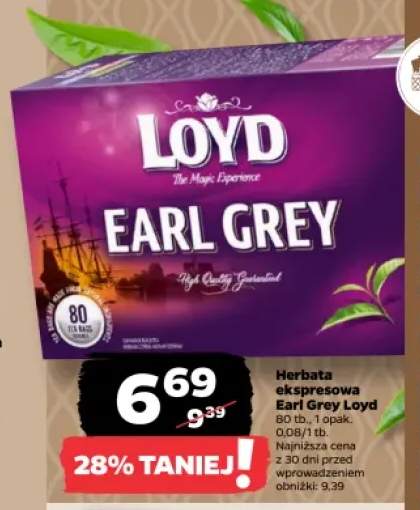 Herbata ekspresowa Earl Grey Loyd