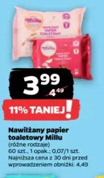 Nawilżany papier toaletowy Millu