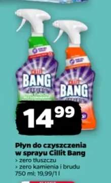 Płyn do czyszczenia w sprayu zero tłuszczu Cillit Bang +1 wariant